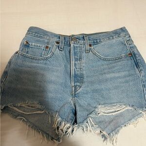 Levi’s 501 Distressed Denim Shorts